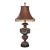 Antique Frederick Cooper Ornate Hollywood Regency Table Lamp With Fringe Shade For Sale