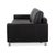 Vida 3-Seater Sofa in Black Leather from Rolf Benz For Sale - Image 12 of 13