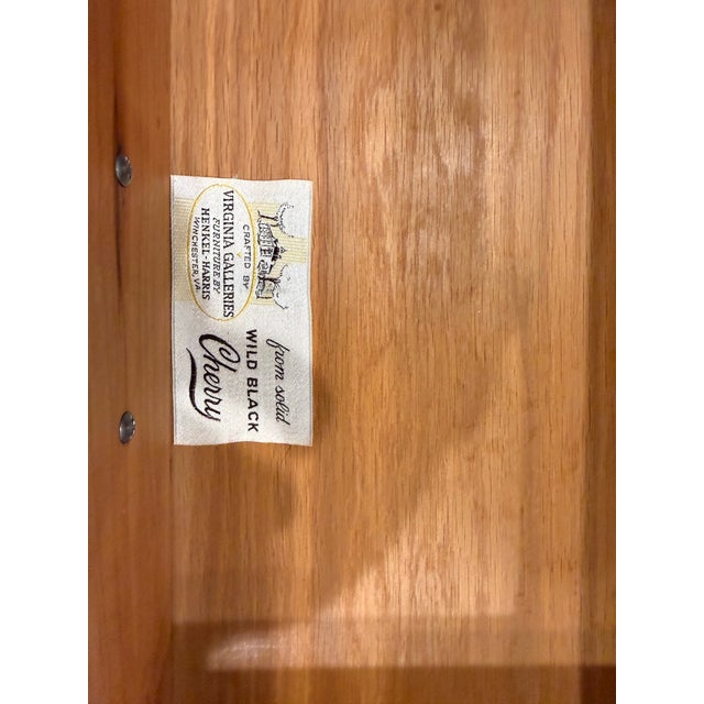 Chippendale Henkel-Harris 54” Wild Black Cherry 9 Drawer Dresser (Manufactured July 13,1977) For Sale - Image 3 of 6