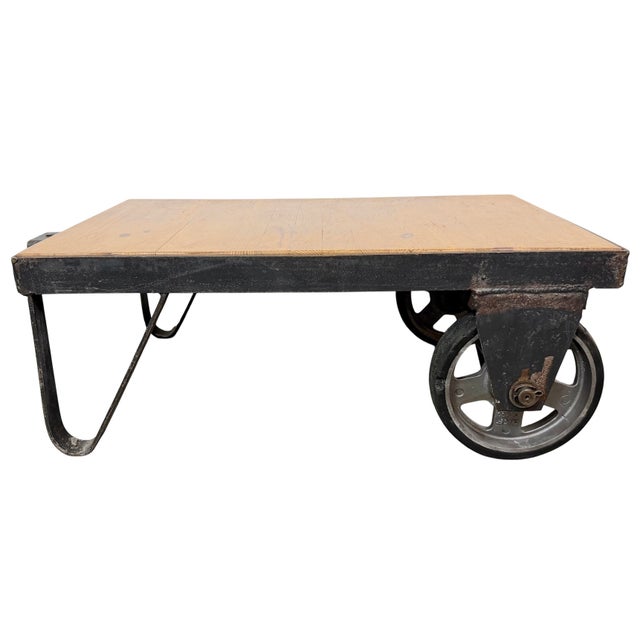 Industrial Black Coffee Table Cart, 1960s For Sale - Image 17 of 17