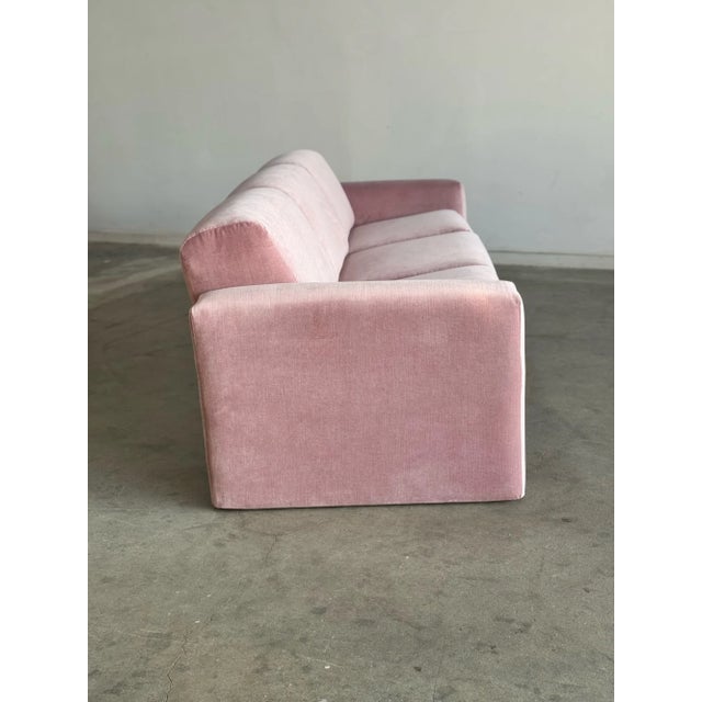 1980s Post Modern Sofa in Lilac For Sale - Image 9 of 11