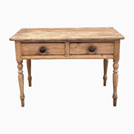 English Pitch Pine Console Table with Drawers For Sale - Image 14 of 14
