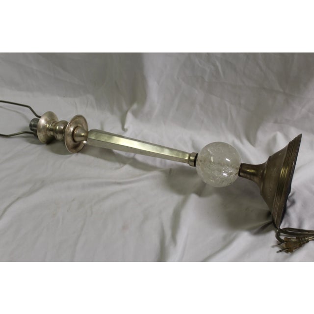 Traditional 1990s Mid-Century Modern Candlestick Lamp For Sale - Image 3 of 8