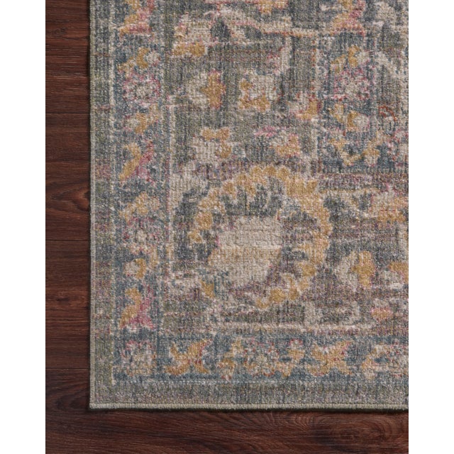 Loloi Rugs Chris Loves Julia x Loloi Rosemarie Stone / Multi 3'-7" x 5'-7" Accent Rug For Sale - Image 4 of 6