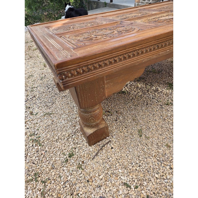Wood Rustic Ranch Style Coffee Table by Drexel Heritage For Sale - Image 7 of 9