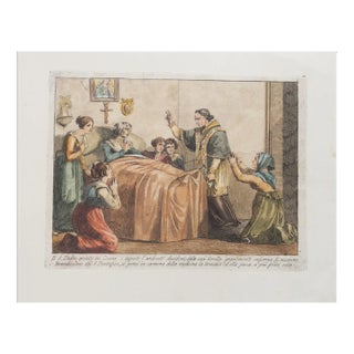 Bartolomeo Pinelli, The Holy Father's Arrival in Cesena, Etching, 1850 For Sale
