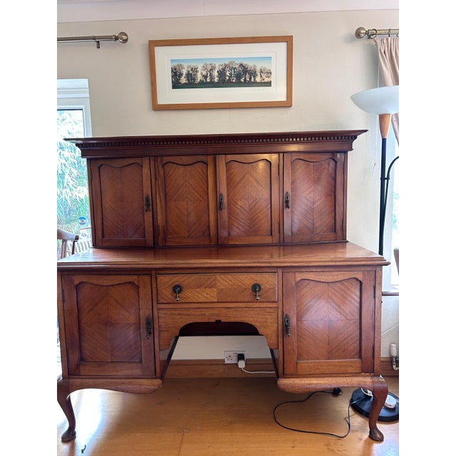 Antique French Walnut 2-Part Buffet with Sideboard, Early 20th Century For Sale - Image 16 of 16