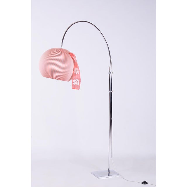 Mid-Century Modern Floor Lamp in Chrome-Plated Steel, Czech, 1960s For Sale - Image 16 of 16