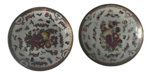 Pasargad DC Hand Painted Porcelin Chelsea Plates - a Pair