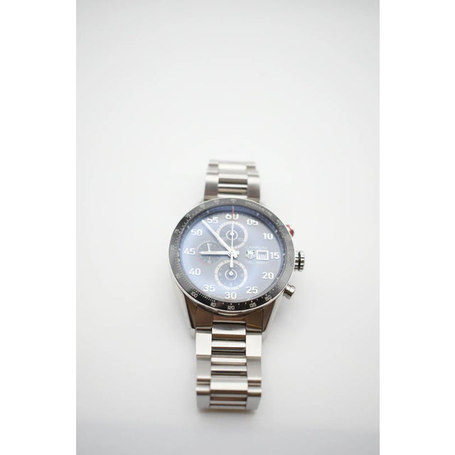 Late 20th Century Tag Heuer Carrera 1887 Chronograph in 100m Watch For Sale In Wichita - Image 6 of 17