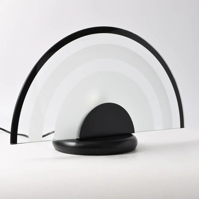 Postmodern Fan-Shaped Table Lamp, 1980s For Sale - Image 6 of 8