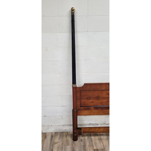 Wood Vintage Full Size Convertible Two Panel Headboard For Sale - Image 7 of 10