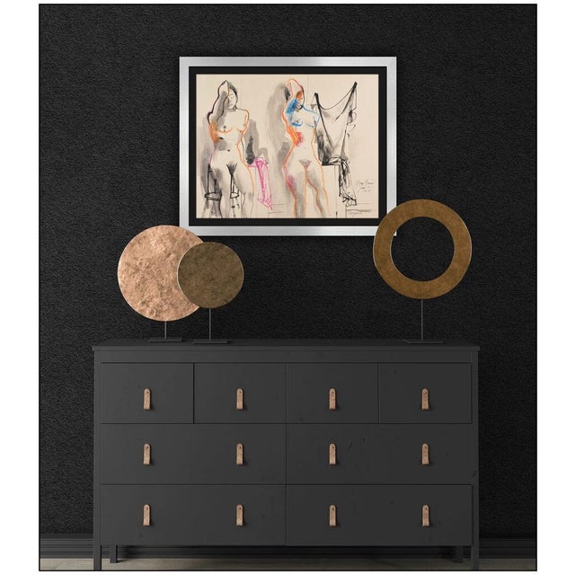 Message us to inquire about custom framing options! (Included for free with every purchase) The artwork here, "Margaret",...