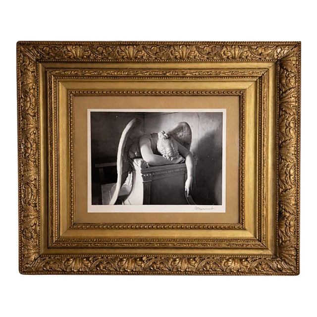 Signed Black & White Photograph “Angel of Grief” by Patricia Mouraud For Sale