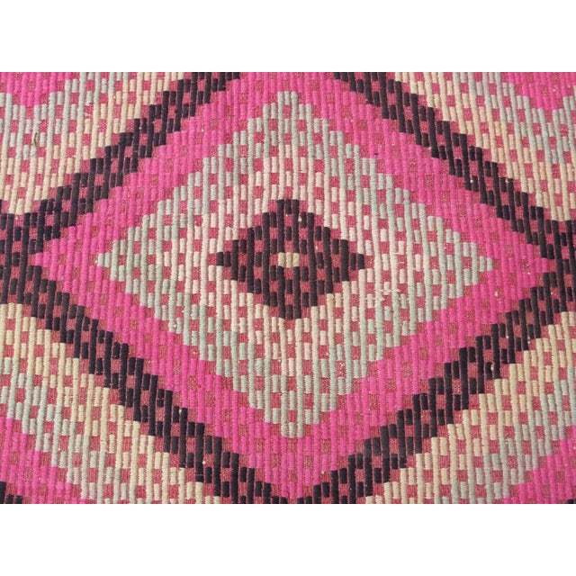 1960s Vintage Turkish Handmade Kilim Rug - 75x114" For Sale - Image 5 of 10
