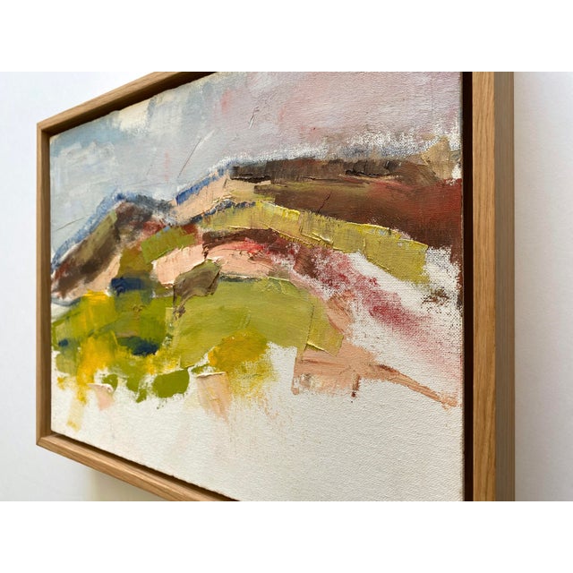 Jim Lyons Contemporary Provincetown " Dunes Landscape " Abstract Expressionist Framed Original en Plein Air Oil Painting For Sale - Image 16 of 18