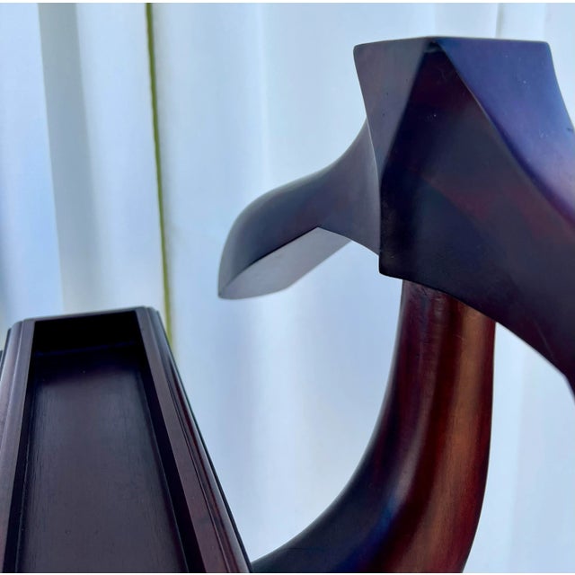 Brown Mid- Century Traditional Mahogany Valet For Sale - Image 8 of 10