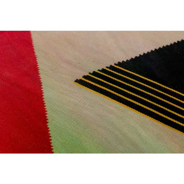 Vintage Geometric Rug by Antonín Kybal, 1930s For Sale - Image 6 of 9