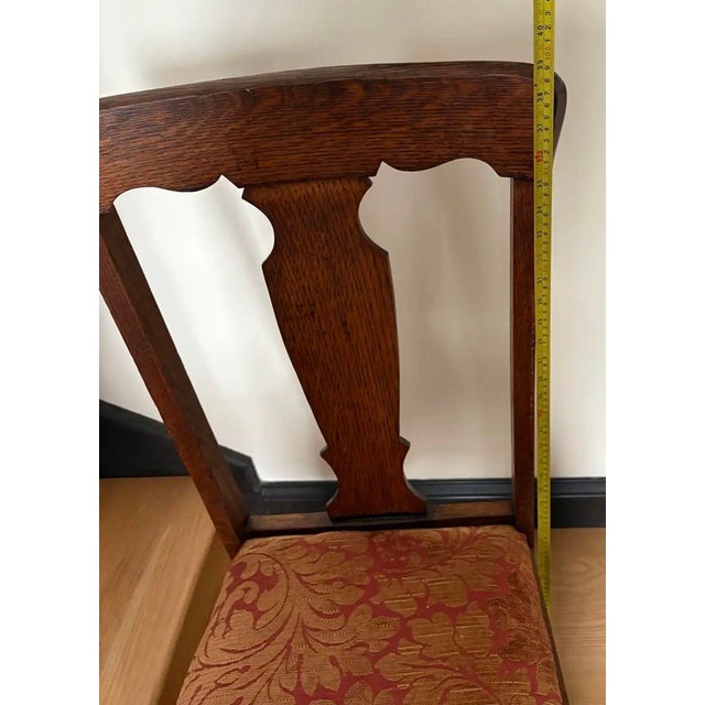 Early Union City 20th Century Pair of Antique Vintage Oak Dining Side Chairs For Sale - Image 12 of 12