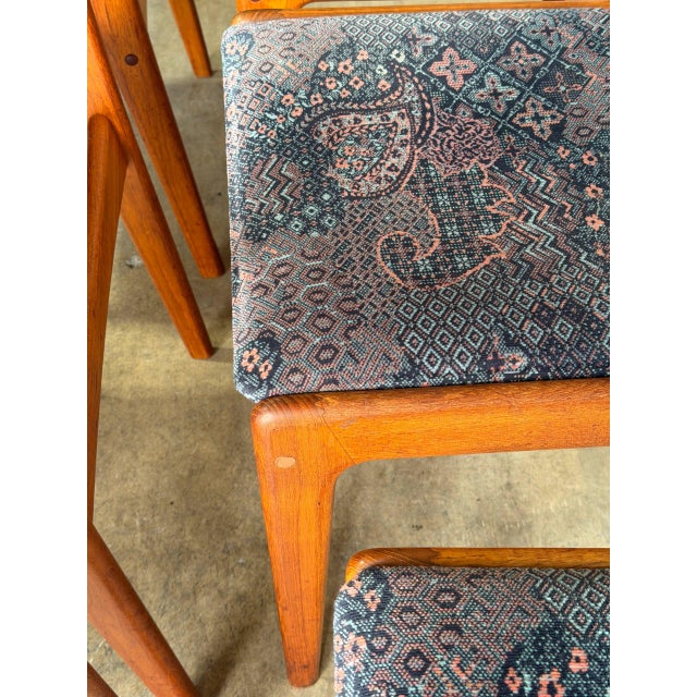 Teak Dining Chairs in Style of Erik Buch Mid Century Modern Seating Set of 6 Denmark 1960s For Sale - Image 9 of 10