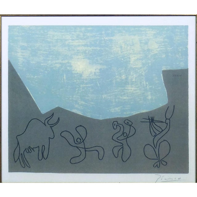 Signature in print Series of prints and lithographs (published in the Picasso Linogravures catalog) depicting the Fauns...