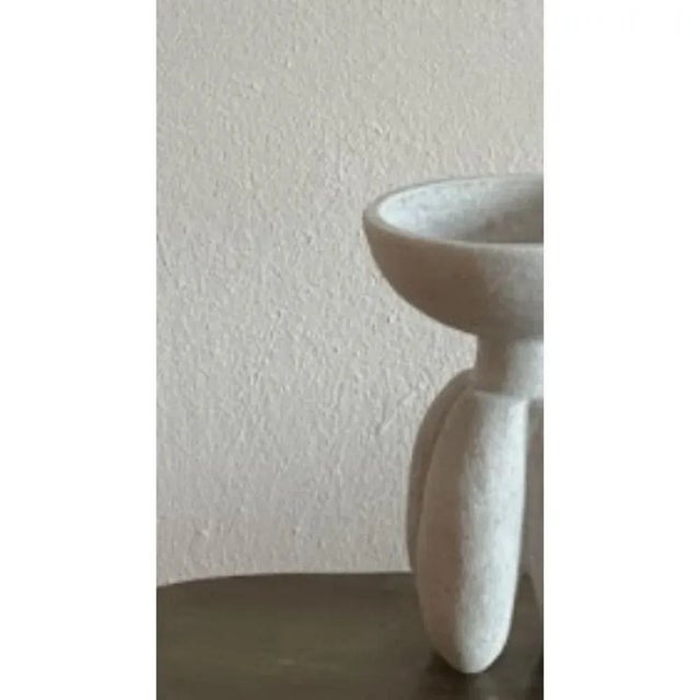 Contemporary Hand Carved Marble Vessel by Tom Von Kaenel For Sale - Image 3 of 6
