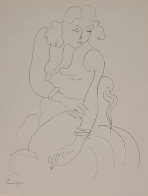 Henri Matisse, Femme à la cigarette, Lithograph