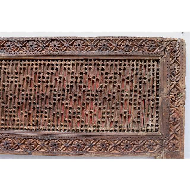 Antique Hand-Carved Wooden Mashrabiya, 1890s For Sale - Image 11 of 18