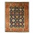 9x12 Violet Exquisite Navy Traditional Floral Medallion Hand Knotted Wool Rug For Sale