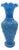 Blue Opal Glass Vase, 1900s For Sale