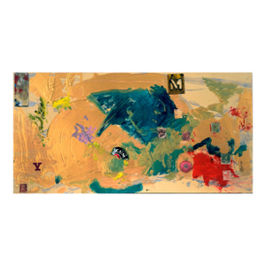 Time Is Golden - Modern Abstract on Wood Panel by Michael Pauker