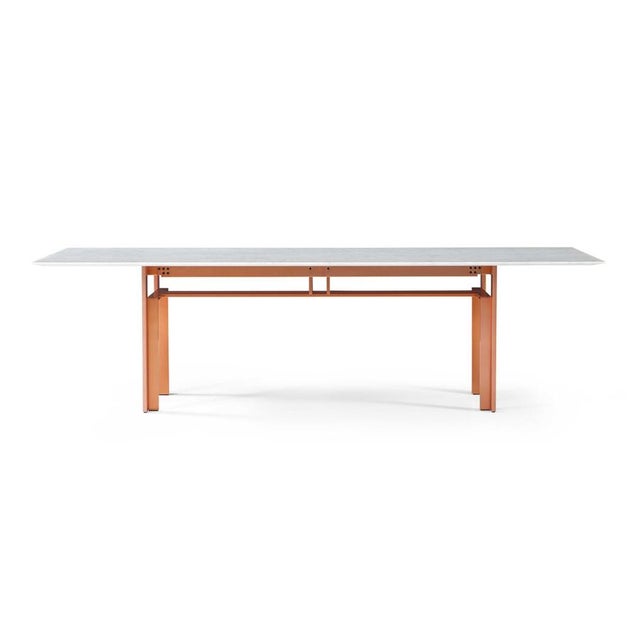 Mid-Century Doge Table with Aluminum Base by Carlo Scarpa for Cassina, Italy For Sale - Image 9 of 14