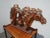 Large Vintage Table Top Three Galloping Horses Statue ~ Decor Gorgeous Statue in Good Vintage Condition. Solid and Firm....