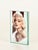 Gorgeous and refined mid-century picture frame in thick nile-green crystal glass. This delightful piece was produced in...