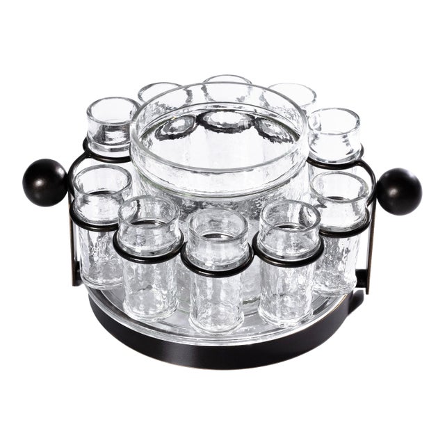 Agave 10-Piece Tequila Shot Set with Ice Bucket For Sale
