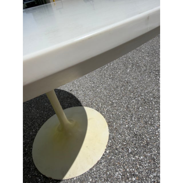 Vintage Tulip Chairs and Dining Table in the Style of Eero Saarinen, 1970s, Set of Acrylic Top For Sale - Image 4 of 17