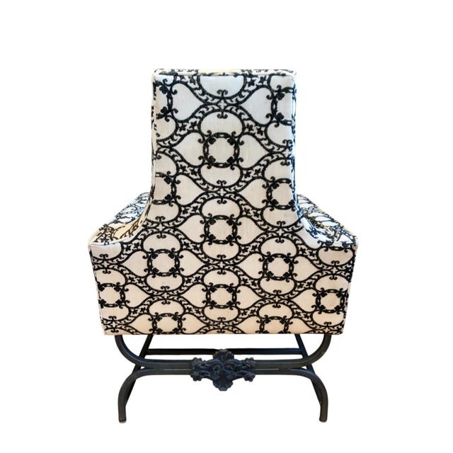 Mid-Century Modern Vintage Midcentury High-Back Club Chairs - A Pair For Sale - Image 3 of 9