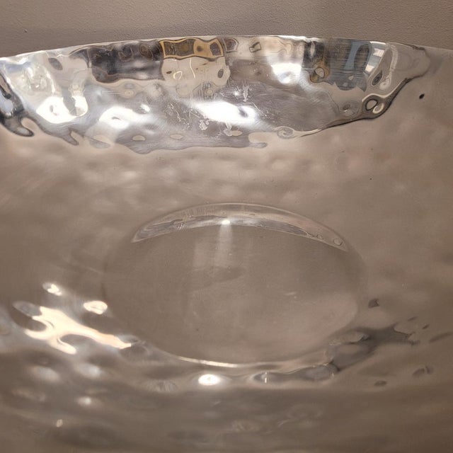 Hammered Aluminum Centerpiece, Italy, 1970s For Sale - Image 11 of 14