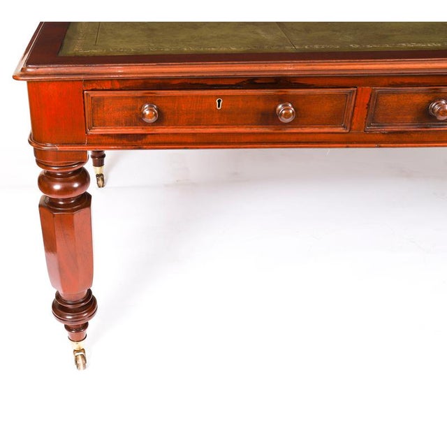 Antique 19th Century Partners Writing Desk For Sale - Image 3 of 18