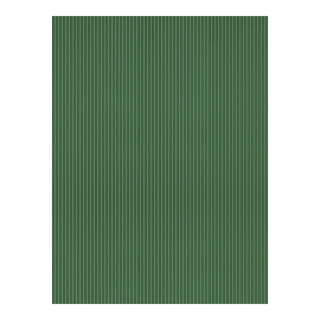The House of Scalamandré Wilson Stripe Wallpaper, Fern For Sale