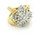A glamorous vintage diamond cocktail ring crafted in solid 18 karat yellow gold, designed with the dramatic scale and...
