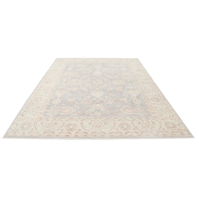 Pasargad DC Ivory Color Hand Knotted Farahan Rug For Sale - Image 4 of 5