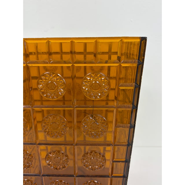 Amber Lucite Style Waste Basket / Trash Can For Sale - Image 12 of 17