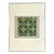 Vintage Green Geometric Tile Design Serigraph For Sale