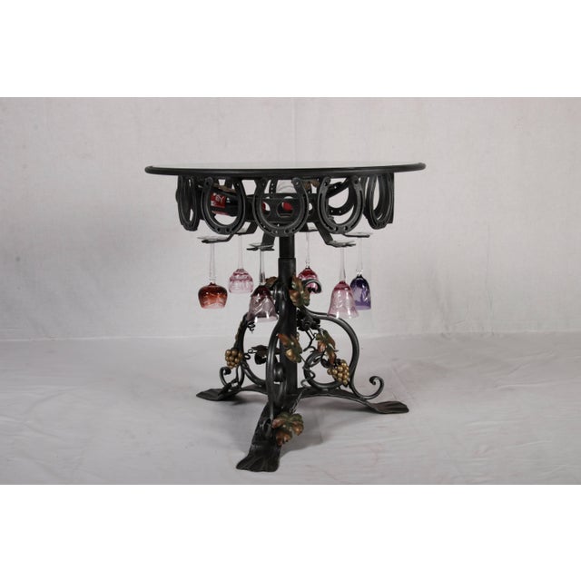 Wine Table in Wrought Iron, 1980 For Sale - Image 6 of 17