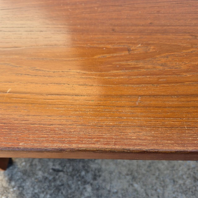 Wood 1970s Jesper International Danish Modern Rolling Teak Desk Work Table Cart For Sale - Image 7 of 14