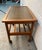 Brown Mid-Century Danish Style Teak Slatted Rolling Cart For Sale - Image 8 of 12