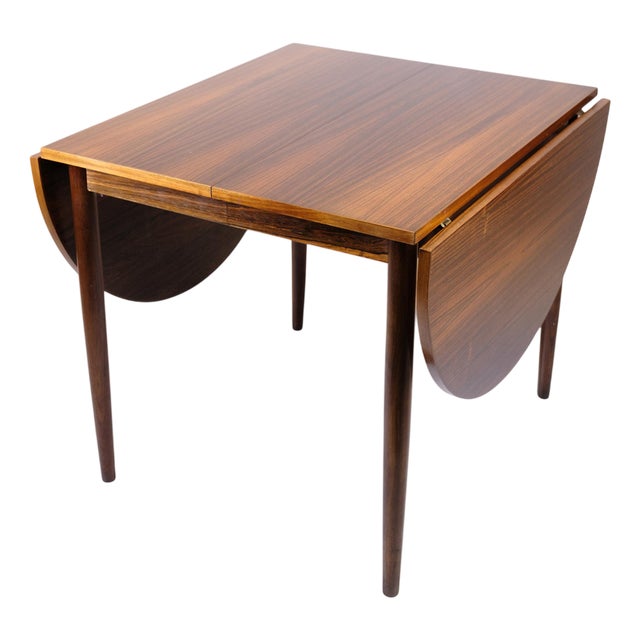 Dining Table in Rosewood with Two Extension Leaves by Arne Vodder, 1960s For Sale