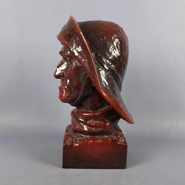 1950s Ceramic Fisherman Sculpture by A. Ferreri for Cacciapuoti, 1950s For Sale - Image 5 of 16