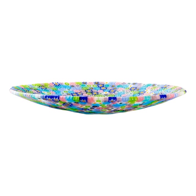Murano Glass Millefiori Plate by Ercole Moretti For Sale